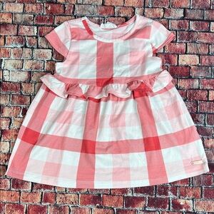 Kensie Girl Pink and White Checkered Dress
